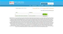 Desktop Screenshot of mepjobsindia.com